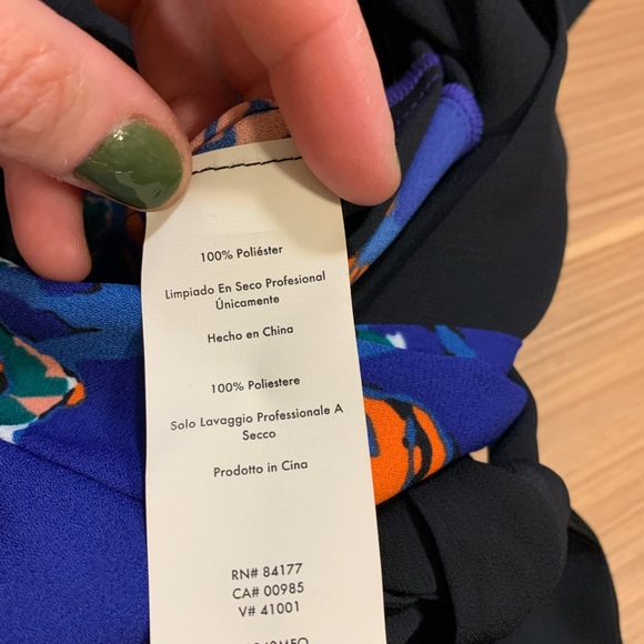 Diane Von Furstenberg Karissa Jumpsuit Blue 4 - Picture 10 of 12